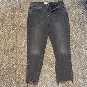 Topshop Charcoal Ankle Jeans